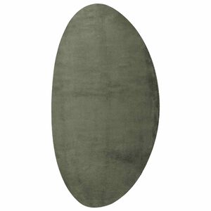 vidaXL Tapete HUARTE Verde Floresta 100 x 200 cm Poli&eacute;ster