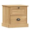 vidaXL Mesa de cabeceira VIGO 42x35x42 cm madeira de pinho maci&ccedil;a