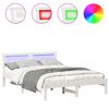 vidaXL Estrutura da Cama Branco 140 x 190 cm Madeira de pinho maci&ccedil;a