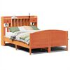 vidaXL Cama com estante sem colch&atilde;o 160x200 cm pinho maci&ccedil;o