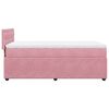 vidaXL Cama com molas/colch&atilde;o 80x200 cm veludo rosa