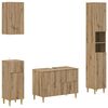 vidaXL Conjunto de Arm&aacute;rios de Banheiro com 4 Pe&ccedil;as ARNHEM