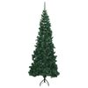 vidaXL &Aacute;rvore de Natal artificial de canto 180 cm PVC verde