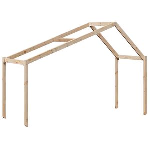 vidaXL Telhado de cama infantil 213x95,5x144,5 cm madeira pinho maci&ccedil;a