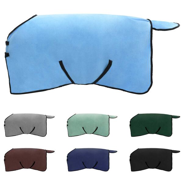 vidaXL Cobertor de Cavalo Aqua Completo Poli&eacute;ster