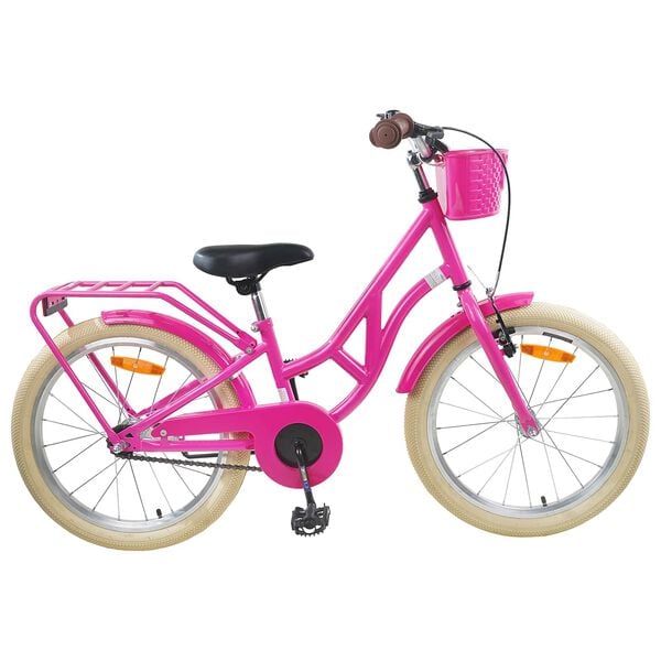vidaXL Bicicleta Infantil 20 Polegadas para 6-11 Anos Rosa Escuro