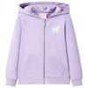 vidaXL Sweatshirt para crian&ccedil;a com capuz lil&aacute;s 104