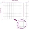 vidaXL Cerca Euro Prateado 0.4 x 25 m