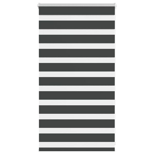 vidaXL Cortina de zebra 85x100 cm largura do tecido 80,9 cm poli&eacute;ster