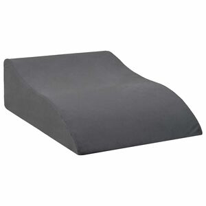 vidaXL Travesseiro para as Pernas 68 x 40 x 18 cm Espuma PU Cinzento