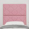 vidaXL Cabeceira com cabeceira Rosa 80 cm Veludo