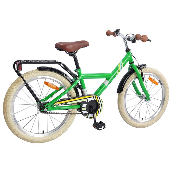vidaXL Bicicleta Infantil 20 Polegadas para 6-11 Anos Verde