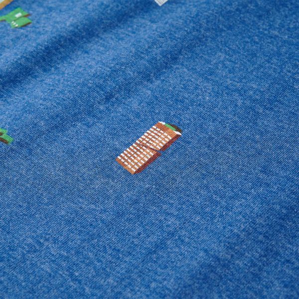 T-shirt para crian&ccedil;a azul-escuro mesclado 116