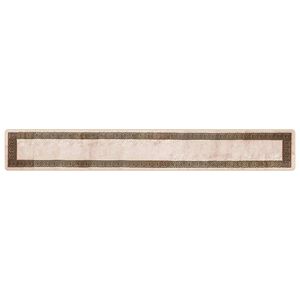 vidaXL Passadeira MARSA Preto 50 x 350 cm Poli&eacute;ster e PVC