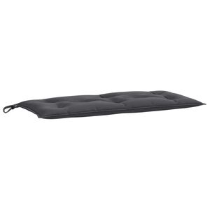 vidaXL Almofad&atilde;o banco jardim 100x50x7cm mesclado tecido antracite