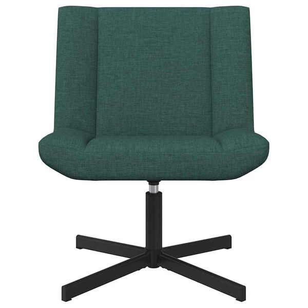 vidaXL Cadeira girat&oacute;ria Verde Escuro 63 x 75 x 76 cm tecido