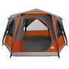vidaXL Barraca Cabana com telhado Cinza e Laranja 333 x 317 x 194 cm