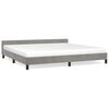 vidaXL Estrutura de cama sem colch&atilde;o 200x200 cm veludo cinzento-claro
