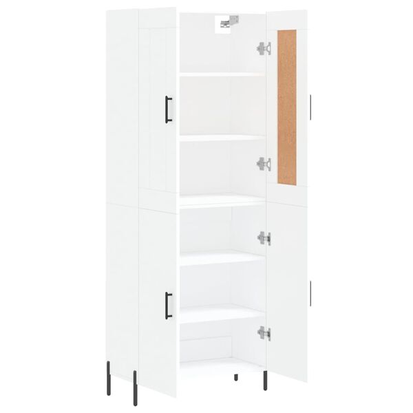 vidaXL Arm&aacute;rio alto 69,5x34x180 cm derivados de madeira branco
