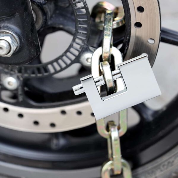 vidaXL Cadeado Prateado A&ccedil;o