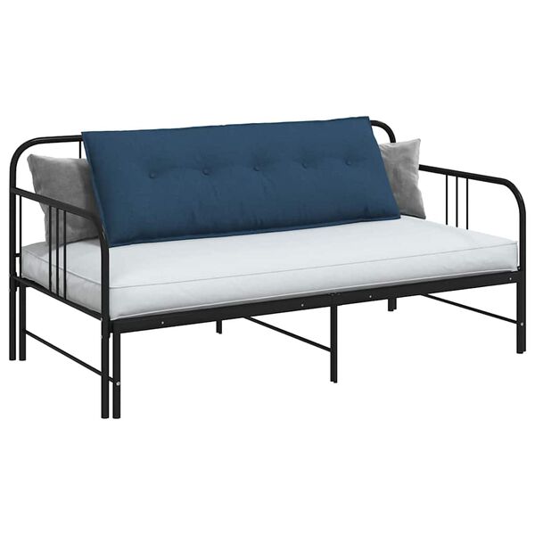 vidaXL Travesseiro para Costas Azul 140 x 19 x 50 cm tecido