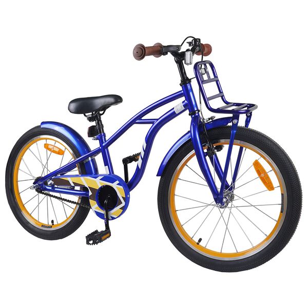 vidaXL Bicicleta Infantil 20 Polegadas para 6-11 Anos Azul Escuro