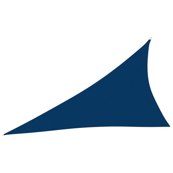 vidaXL Para-sol estilo vela tecido oxford triangular 4x5x6,4 m azul