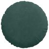 vidaXL Almofadas de Assento 2 pcs Verde Escuro &Oslash; 40 x 13 cm Veludo