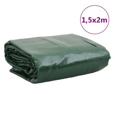 vidaXL Lona 1,5x2 m 650 g/m² verde