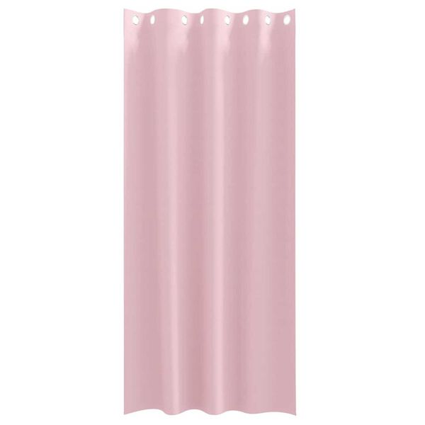 vidaXL Cortinas Blackout com Argolas 2 pcs Rosa beb&eacute; 260 x 140 cm