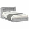 vidaXL Estrutura de Cama com Armazenamento com gaveta Sonoma cinzento
