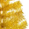 vidaXL &Aacute;rvore Natal artificial pr&eacute;-iluminada c/bolas 240cm PET dourado