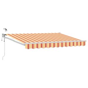 vidaXL Toldo Retr&aacute;til El&eacute;trico Multicolor 2,5 x 2 m