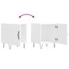 vidaXL Mesa de cabeceira 2 pcs 40x40x50 cm derivados de madeira branco