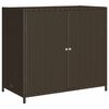 vidaXL Arm&aacute;rio de arruma&ccedil;&atilde;o p/ jardim 83x45x76 cm vime PE castanho
