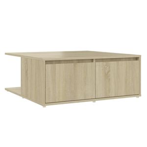 vidaXL Mesa de centro 80x80x31 cm derivados de madeira carvalho sonoma
