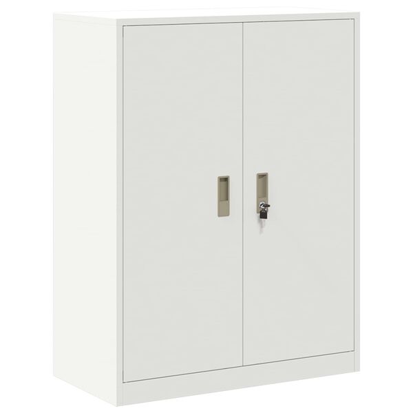 vidaXL Arm&aacute;rio de arruma&ccedil;&atilde;o Branco 80 x 40 x 105 cm A&ccedil;o