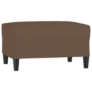 vidaXL Apoio de p&eacute;s 70x55x41 cm tecido castanho