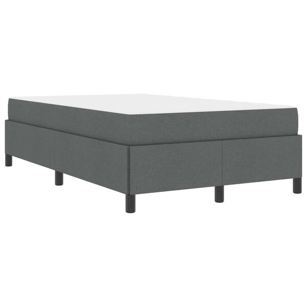 vidaXL Cama Box Cinza Escuro 120 x 200 cm tecido