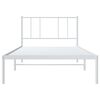 vidaXL Estrutura de cama com cabeceira 100x190 cm metal branco