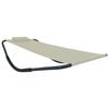 vidaXL Espregui&ccedil;adeira de jardim 200x90 cm a&ccedil;o creme
