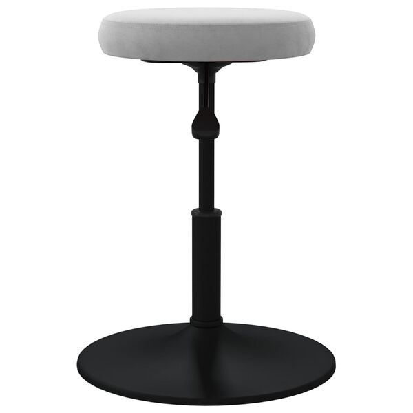 vidaXL Cadeira de jantar veludo cinzento-claro