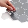 vidaXL Azulejo hexagonal 50 pcs Cinzeto 30 x 30 cm Poliuretano e PET