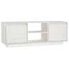 vidaXL M&oacute;vel de TV 110x30x40 cm madeira de pinho maci&ccedil;a branco