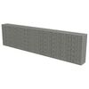 vidaXL Muro gabi&atilde;o com tampas a&ccedil;o galvanizado 600x50x150 cm