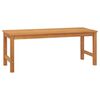 vidaXL Banco de jardim 114 cm madeira de teca maci&ccedil;a