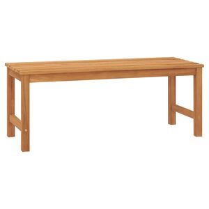 vidaXL Banco de jardim 114 cm madeira de teca maci&ccedil;a