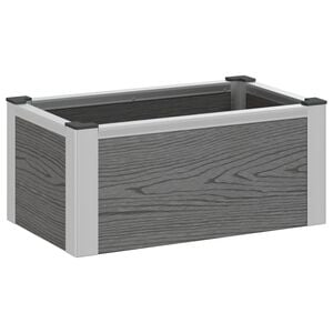 vidaXL Canteiro de jardim elevado Cinzento 50 x 30 x 22 cm