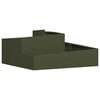 vidaXL Vaso de Jardim Verde Oliva 100 x 100 x 50 cm