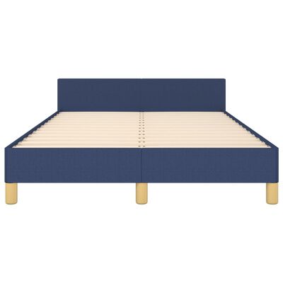 vidaXL Estrutura de cama c/ cabeceira 120x200 cm tecido azul